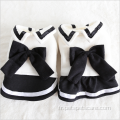 Black White Dog Student Couple Suit Pet Robe